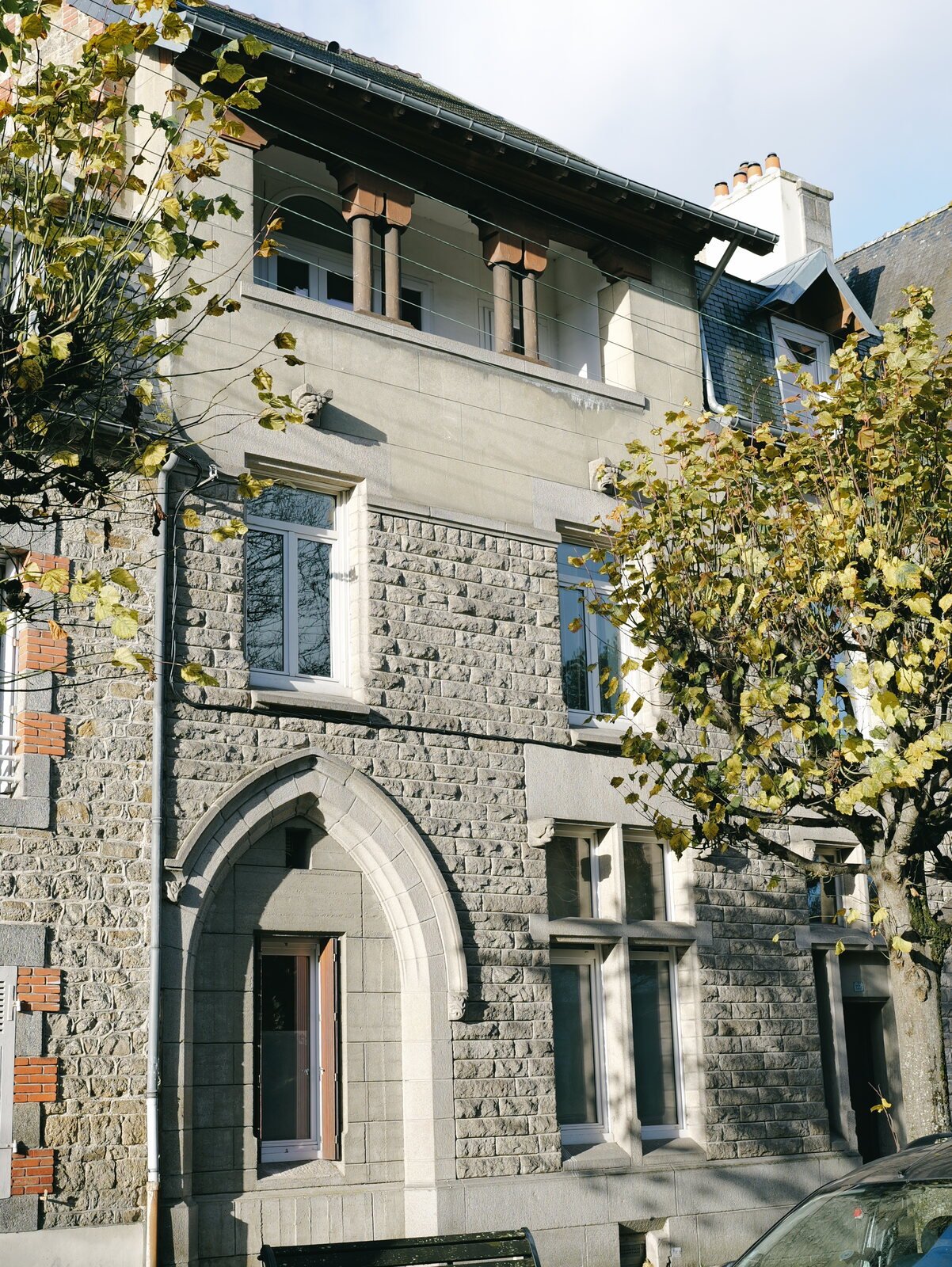 Façade de l'Hôtel Particulier Lefort à Guingamp